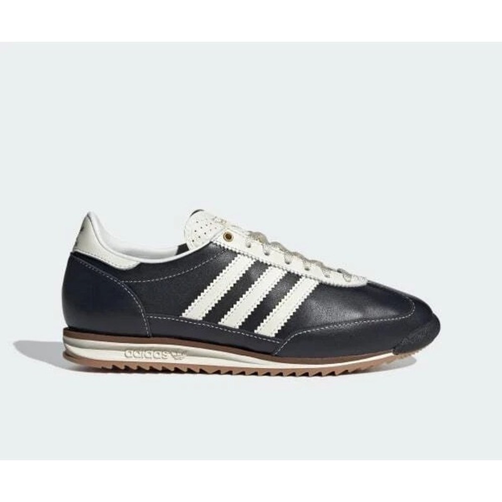 Adidas SL 72 OG Women's Size 5 Core Black Leather Casual Shoes Sneakers JI3968‎